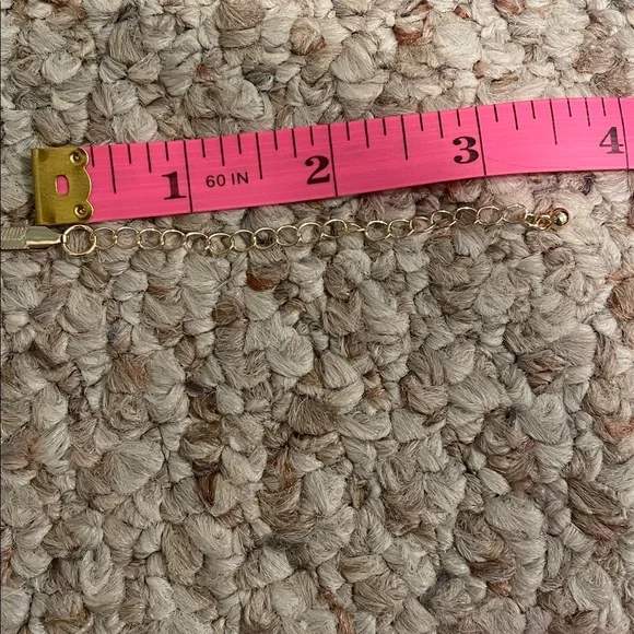 14K Plated Rhinestone Heart on
Herringbone Chain..NWOT - Picture 6 of 7